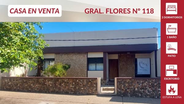Venta / Gral. Flores 118